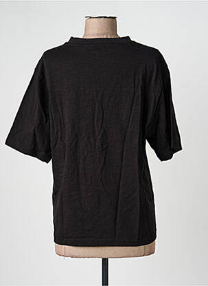 Tricou serigrafie mâneci scurte negru ROSE GARDEN femeie