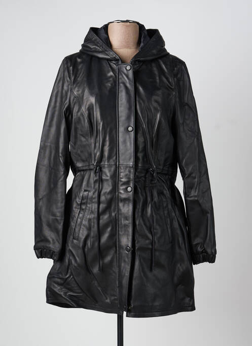 Parka mâneci lungi cu glugă negru ROSE GARDEN femme