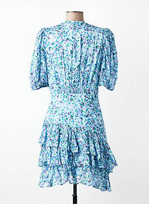 Rochie scurtă mâneci scurte mâneci scurte albastru SUNCOO femeie