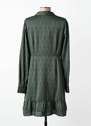 Rochie scurtă mâneci lungi mâneci lungi verde LPB femeie