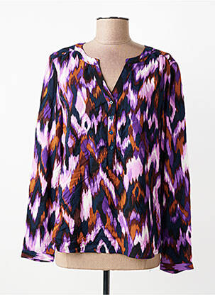 Bluză țesătură poplin mâneci lungi violet STREET ONE femeie