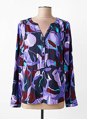 Bluză țesătură poplin mâneci lungi violet STREET ONE femeie