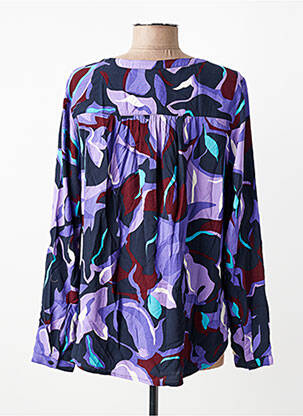 Bluză țesătură poplin mâneci lungi violet STREET ONE femeie