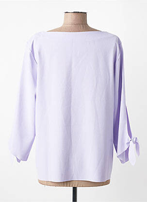Bluză țesătură poplin mâneci lungi violet ESPRIT femeie
