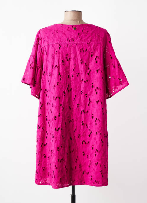 Rochie scurtă mâneci scurte mâneci scurte roz LOLA ESPELETA femme