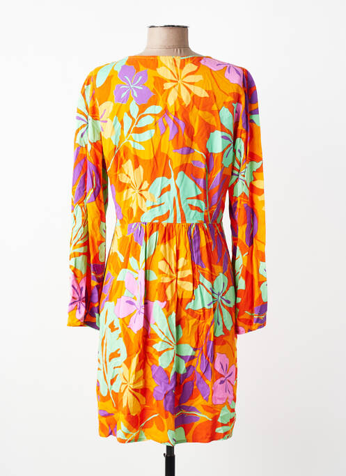 Rochie scurtă mâneci lungi mâneci lungi portocaliu LPB femme