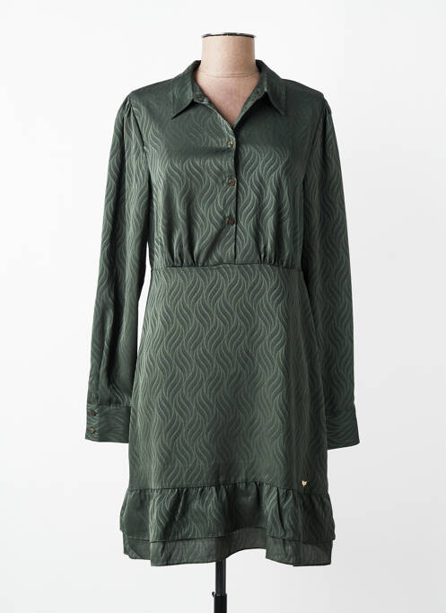 Rochie scurtă mâneci lungi mâneci lungi verde LPB femme