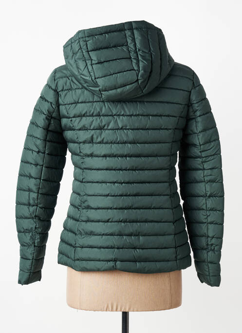 Geacă matlasată mâneci lungi cu glugă verde LPB femme