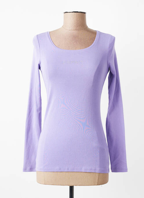 Tricou mâneci lungi mâneci lungi violet ESPRIT femme