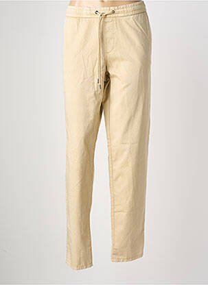 Pantalon drept talie elastică bej ESPRIT femeie