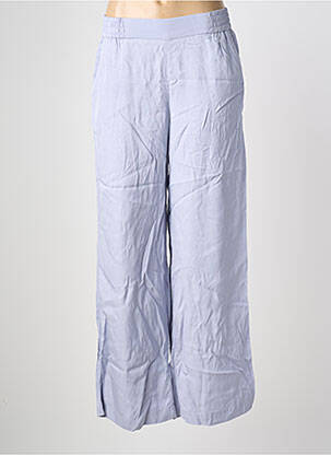Pantalon drept talie elastică albastru ESPRIT femeie