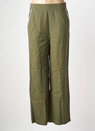 Pantalon drept talie elastică verde KOCCA femeie