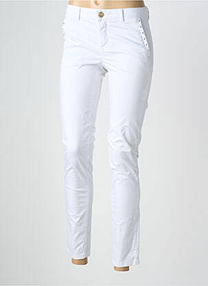 Pantalon slim buzunare alb LOLA ESPELETA femeie