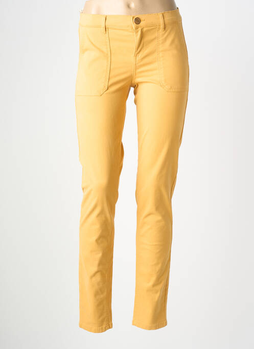 Pantalon chino țesătură poplin mărime normală galben LOLA ESPELETA femme