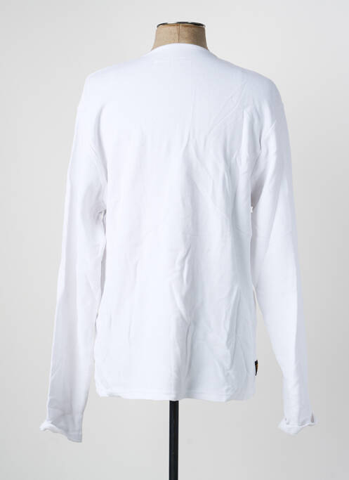 Tricou elasticitate mâneci lungi alb DAYTONA homme