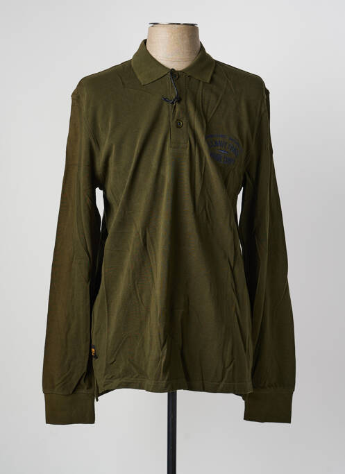 Polo mâneci lungi mâneci lungi verde DAYTONA homme