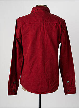 Cămașă cu mâneci lungi manșete cu nasturi roșu DAYTONA bărbat