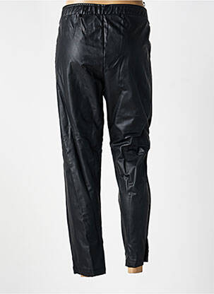 Pantalon 7/8 talie elastică mărime normală negru MAT. femeie