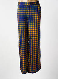 Pantalon larg croială fluidă albastru NICE THINGS femme