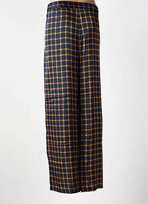 Pantalon larg croială fluidă albastru NICE THINGS femeie