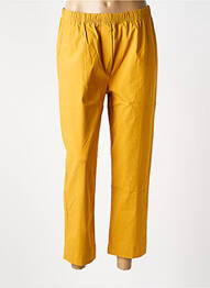 Pantalon 7/8 țesătură poplin mărime normală galben OLIVER JUNG femme