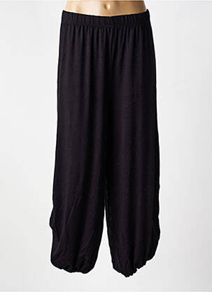 Pantalon 7/8 elasticitate mărime normală negru OLIVER JUNG femme