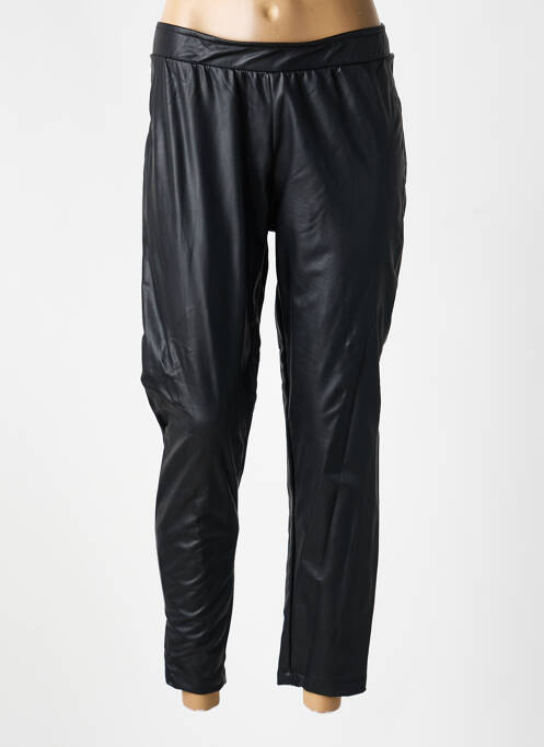 Pantalon 7/8 talie elastică mărime normală negru MAT. femme