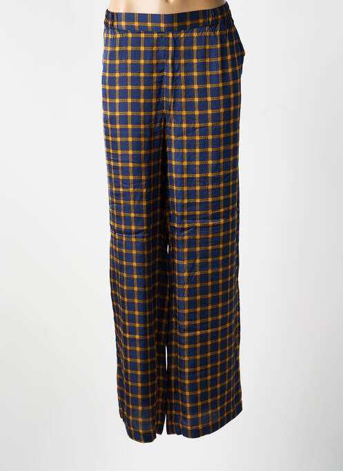 Pantalon larg croială fluidă albastru NICE THINGS femme