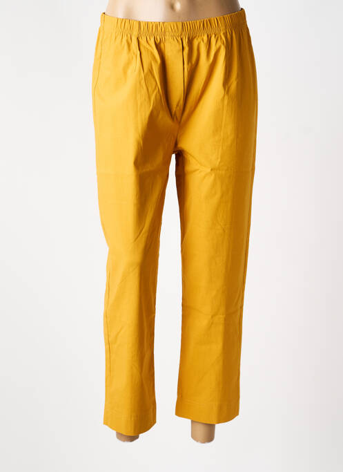 Pantalon 7/8 talie elastică mărime normală galben OLIVER JUNG femme