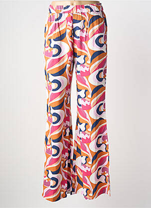 Pantalon larg țesătură poplin mărime normală roz BLUTSGESCHWISTER femme