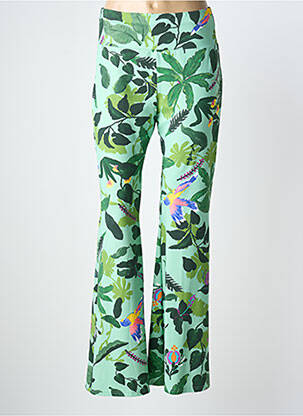 Pantalon evazat elasticitate mărime normală verde BLUTSGESCHWISTER femme