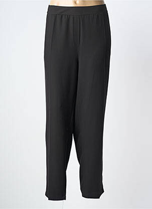 Pantalon slim talie elastică mărime normală negru XXLA FEMME femeie