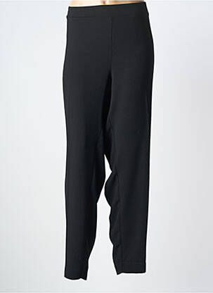 Pantalon slim talie elastică mărime normală negru MAT. femeie