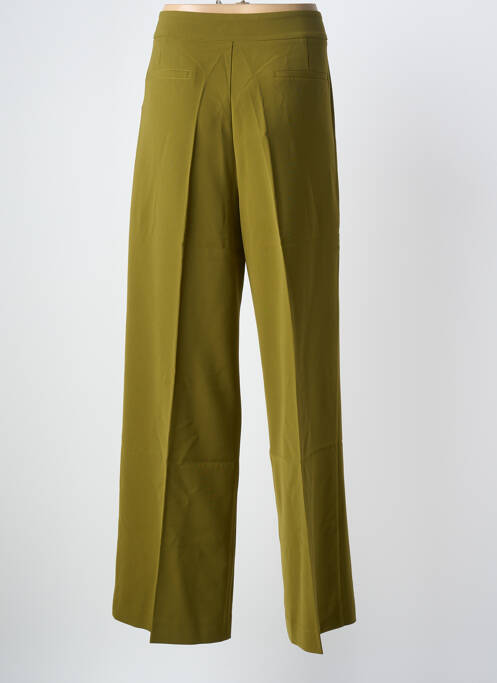 Pantalon drept țesătură poplin mărime normală verde ESQUALO femme