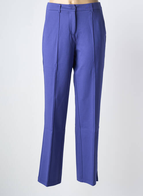 Pantalon slim țesătură poplin mărime normală violet ZILCH femme