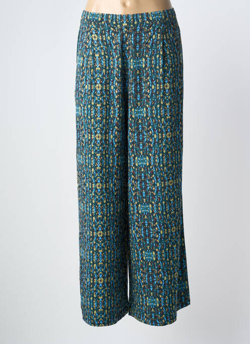 Pantalon larg țesătură poplin mărime normală verde ZILCH femme