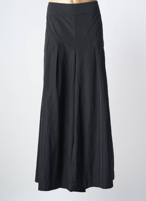 Pantalon larg croială fluidă mărime normală negru MAT. femme