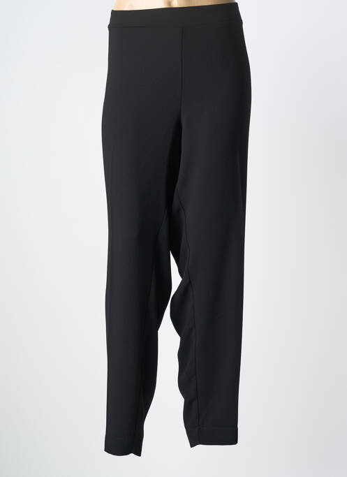 Pantalon slim talie elastică mărime normală negru MAT. femme