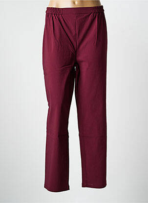 Pantalon drept țesătură poplin mărime normală roșu OLIVER JUNG femme