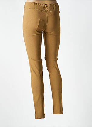 Jegging țesătură poplin talie înaltă bej MASAI femeie