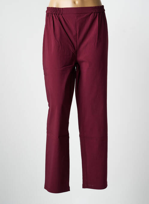Pantalon drept țesătură poplin mărime normală roșu OLIVER JUNG femme