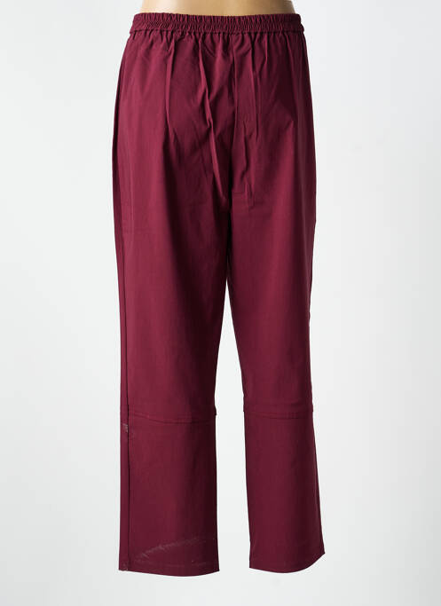 Pantalon drept țesătură poplin mărime normală roșu OLIVER JUNG femme