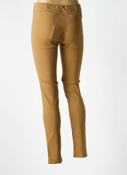 Jegging țesătură poplin talie înaltă bej MASAI femme