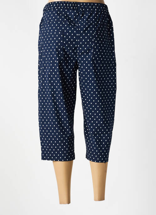 Pantalon trei sferturi talie elastică mărime normală albastru SOPHIA CURVY femme