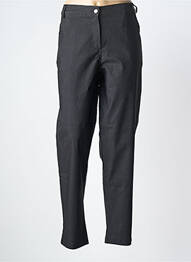 Pantalon slim țesătură poplin mărime normală gri MADE IN ITALY femme