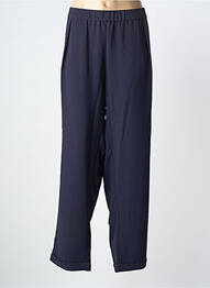 Pantalon drept țesătură poplin mărime normală albastru YESTA femme