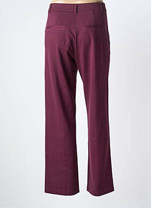 Pantalon drept talie cu cleme talie înaltă violet ZILCH femeie