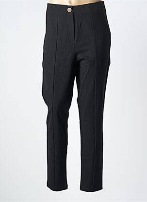 Pantalon slim talie elastică mărime normală negru YESTA femeie
