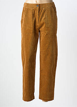 Pantalon drept elasticitate mărime normală maro NICE THINGS femeie