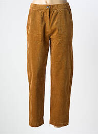 Pantalon drept elasticitate mărime normală maro NICE THINGS femme